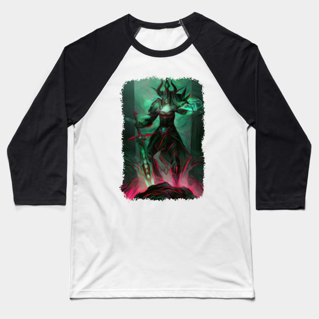 The Death Knight Baseball T-Shirt by LairofGods